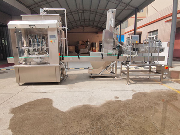 全套大颗粒酱料灌装压盖机